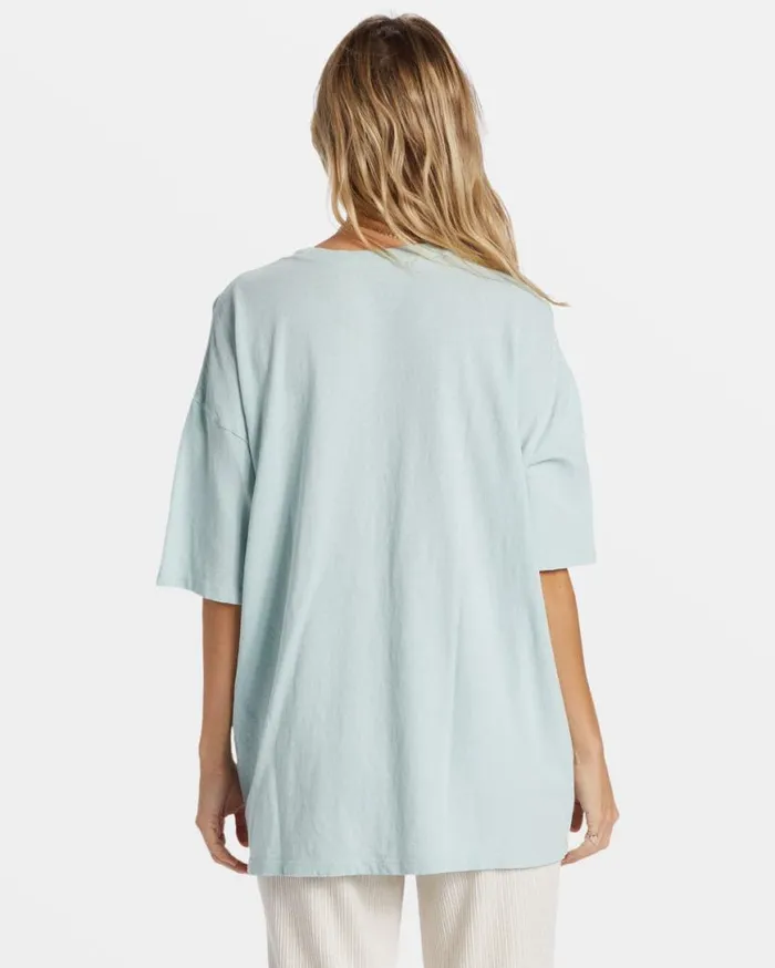 Womens Head In The Clouds TShirt Sea Fog Billabong Graphic Tees and Tanks