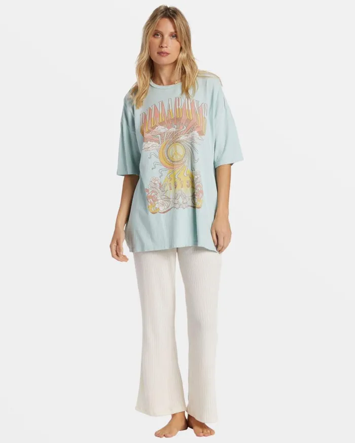 Womens Head In The Clouds TShirt Sea Fog Billabong Graphic Tees and Tanks
