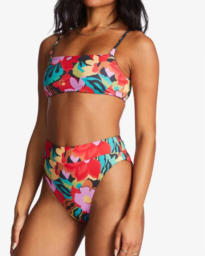 Womens Islands Away Rev Zoe Reversible Crop Bikini Top Multi Billabong Bikinis Womens Islands Away Rev Zoe Reversible Crop Bikini Top Multi Billabong Bikinis