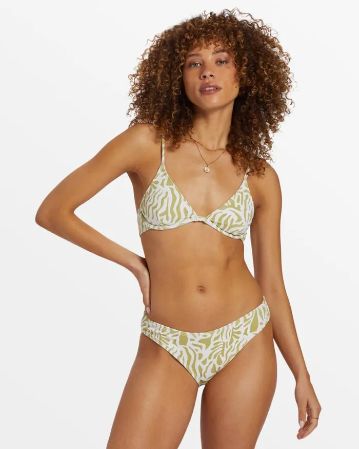 Womens La Cala Bondi Moderate Bikini Bottoms Moss Joy Billabong Bikinis