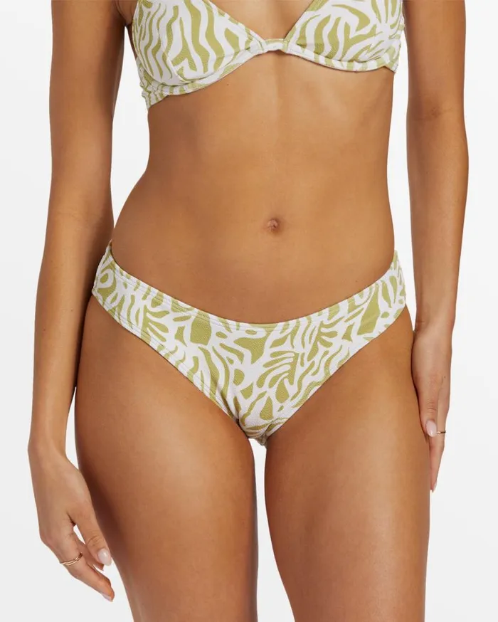 Womens La Cala Bondi Moderate Bikini Bottoms Moss Joy Billabong Bikinis