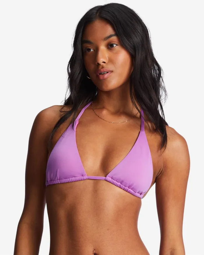 Womens Sol Searcher MultiWay Triangle Bikini Top Bright Orchid Billabong Bikini Tops