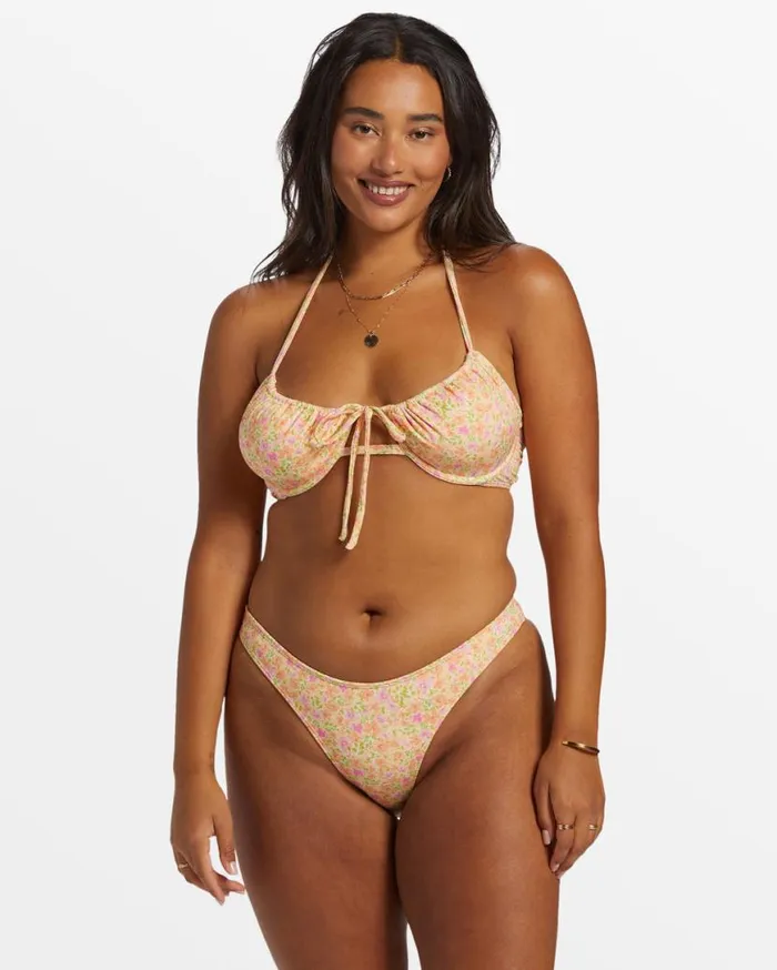 Womens Summer Breeze Kayden Underwire Bikini Top Peach Whip Billabong Bikinis