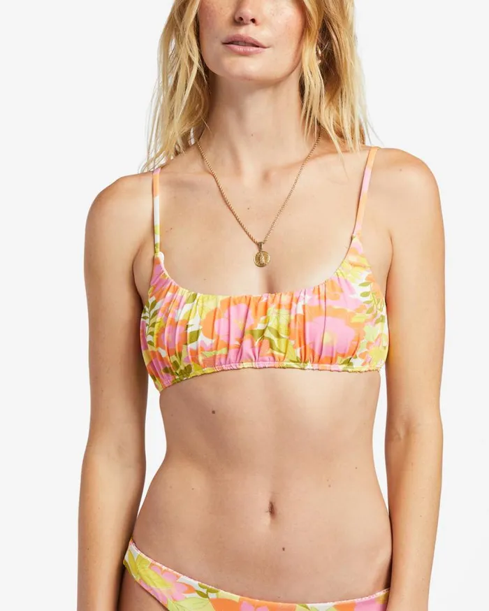 Womens Summer Folk Bralette Bikini Top Multi Billabong Bikinis Womens Summer Folk Bralette Bikini Top Multi Billabong Bikinis