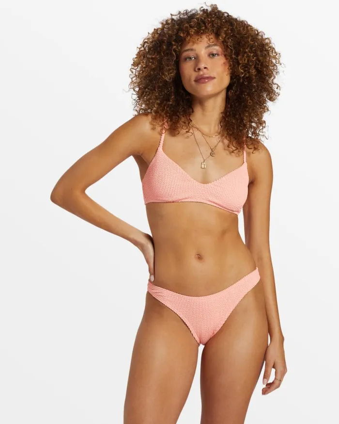 Womens Summer High Bralette Bikini Top Peach Tart Billabong Bikini Tops
