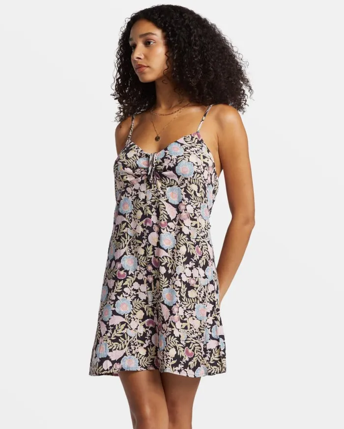 Womens Sun Chaser Mini Slip Dress Black Sands Billabong Dresses Womens Sun Chaser Mini Slip Dress Black Sands Billabong Dresses