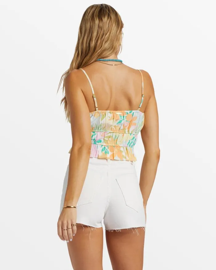 Womens Sunkissed Cropped Cami Top Multi Billabong Tops Womens Sunkissed Cropped Cami Top Multi Billabong Tops