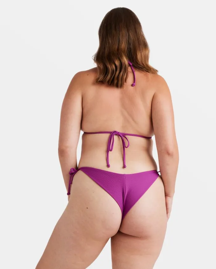 Womens Tanlines Tie Side Tanga Bikini Bottoms Berry Bliss Billabong Bikinis