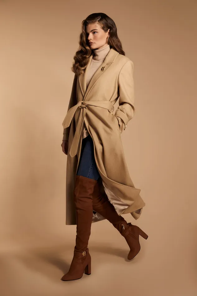 Wrap Coat Camel Women Holland Cooper Coats