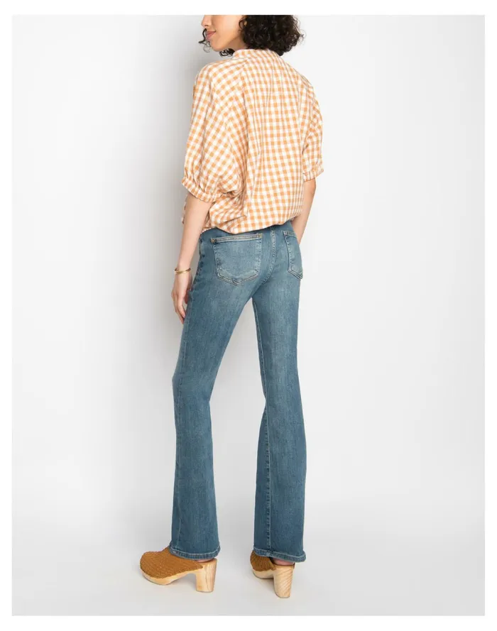 WVN Luca Top Butterum Gingham Yellow Multi Women Madewell Tops and Shirts