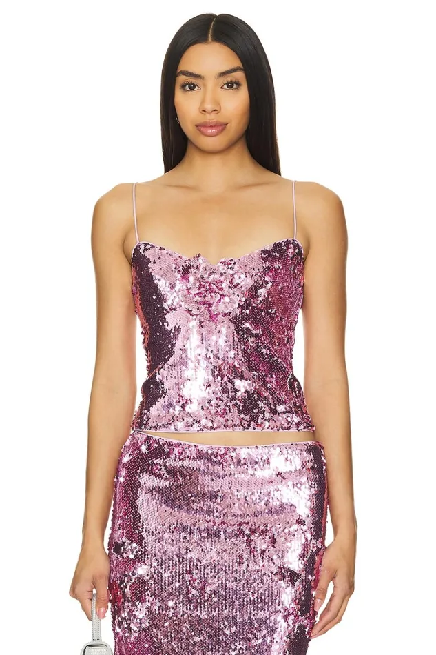 X Bridget Lilium Top Pink Women Lovers Friends Tops