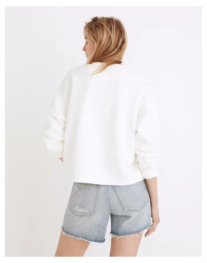 X Htel Magique Resourced Cotton Swing Sweatshirt Lighthouse Women Madewell Tees