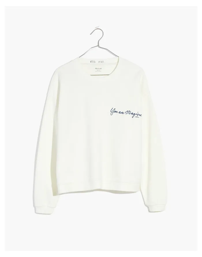 X Htel Magique Resourced Cotton Swing Sweatshirt Lighthouse Women Madewell Tees