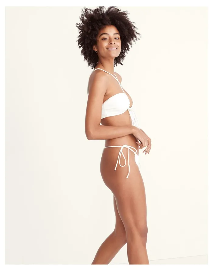 X Jade Swim Lana String Bikini Bottom White Women Madewell Swim