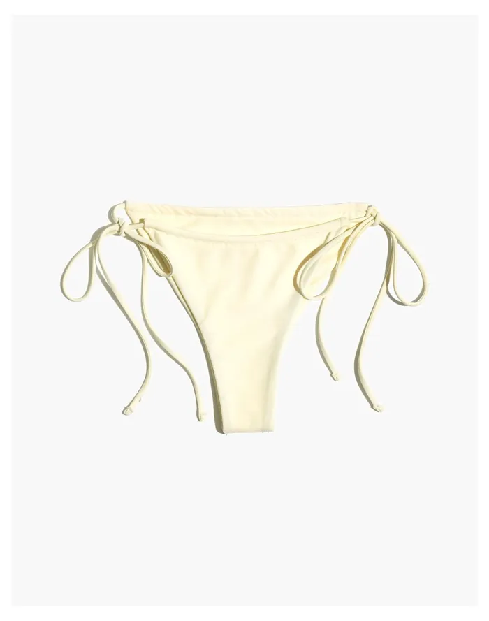 X Jade Swim Lana String Bikini Bottom White Women Madewell Swim
