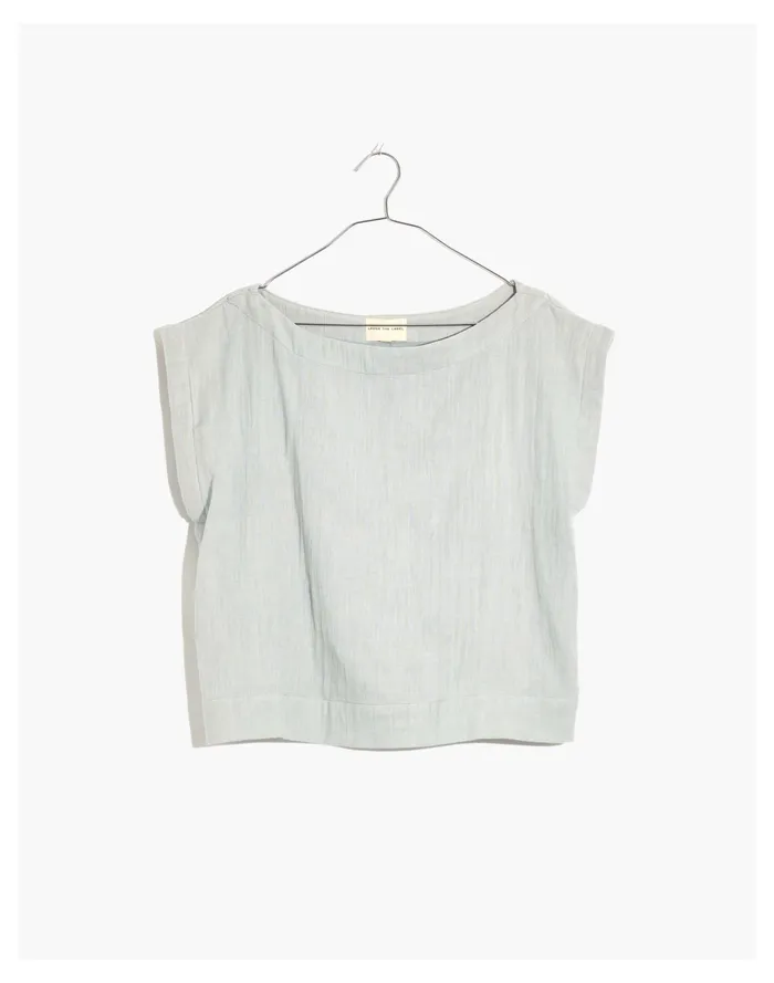 X LAUDE The Label Everyday Top Sea Mist Women Madewell Tops and Shirts