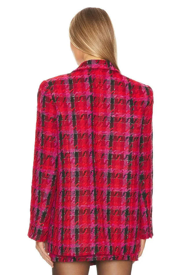 X Rachel Madix Blazer Black and Red Women Lovers Friends Jackets and Coats
