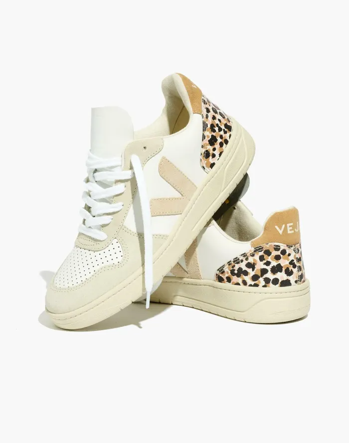 X Veja V 10 Sneakers In Animal Print Leather Whitesableleopard Women Madewell Sneakers
